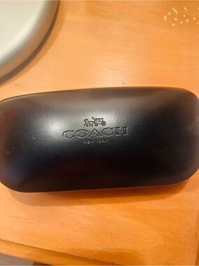 Coach Black Embossed Sunglasses Case